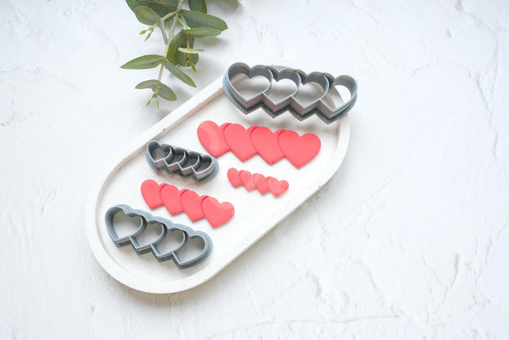 Heart Hair Clip Polymer Clay Cutter: Barrette Mold Tool
