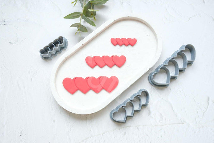 Heart Hair Clip Polymer Clay Cutter: Barrette Mold Tool