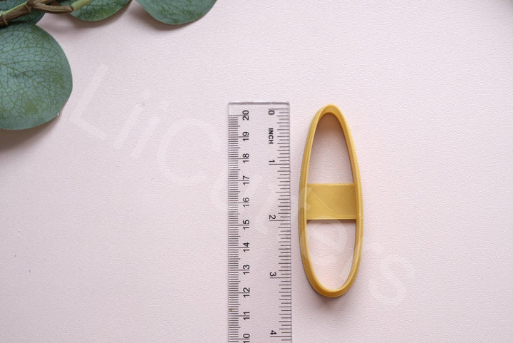 Hair Clip Polymer Clay Cutter Set: 3D Printed Barrette Mold
