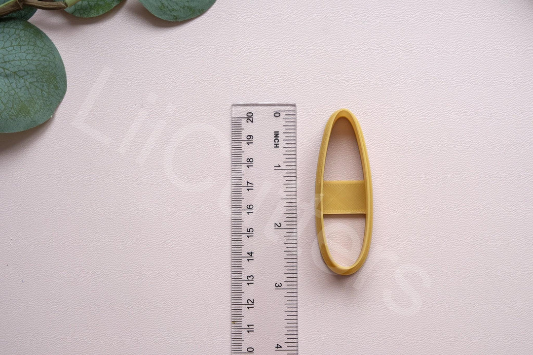 Hair Clip Polymer Clay Cutter Set: 3D Printed Barrette Mold