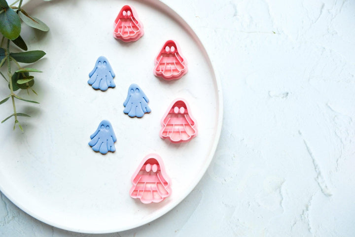 Halloween Ghost Clay Cutter: Spooky Earring & Cookie Mold