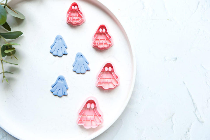 Halloween Ghost Clay Cutter: Spooky Earring & Cookie Mold