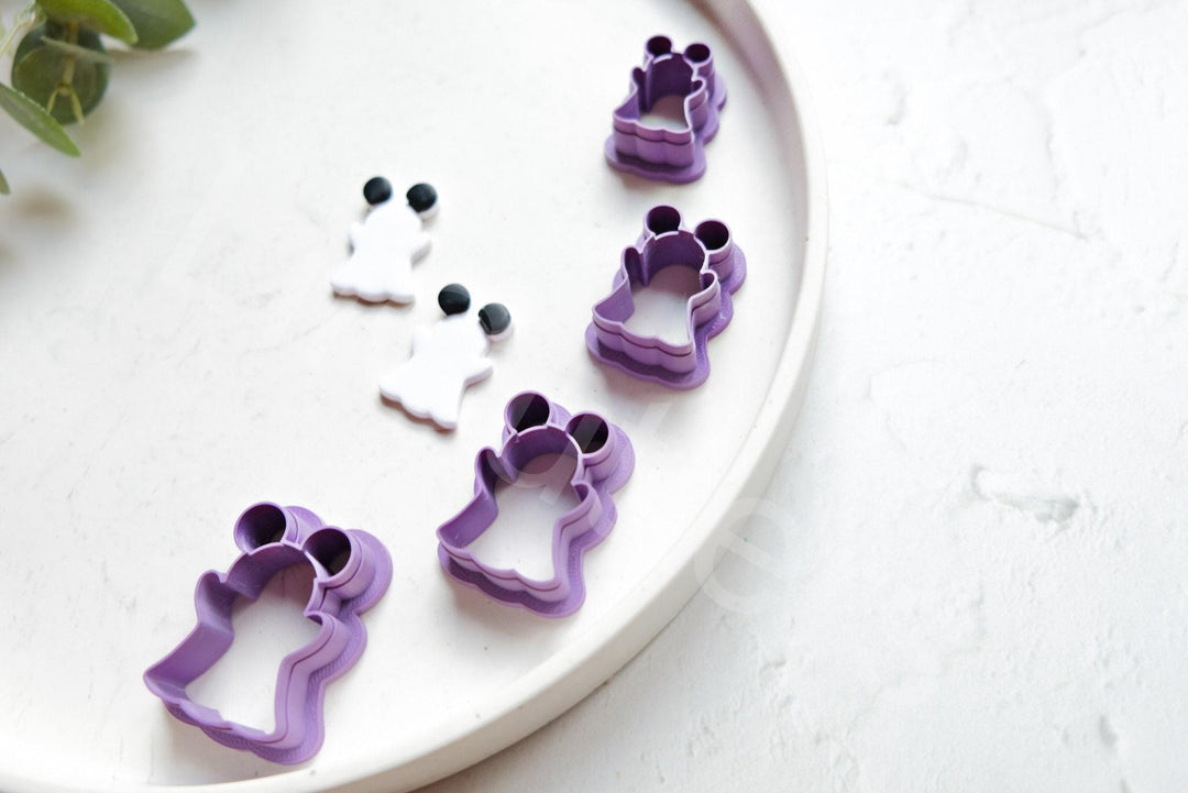 Halloween ghost clay cutter, Mouse clay cutter, Halloween cutter, Mouse ghost Clay Cutter, Disney earrings, Polymer clay cutter set
