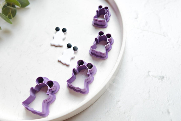 Halloween ghost clay cutter, Mouse clay cutter, Halloween cutter, Mouse ghost Clay Cutter, Disney earrings, Polymer clay cutter set