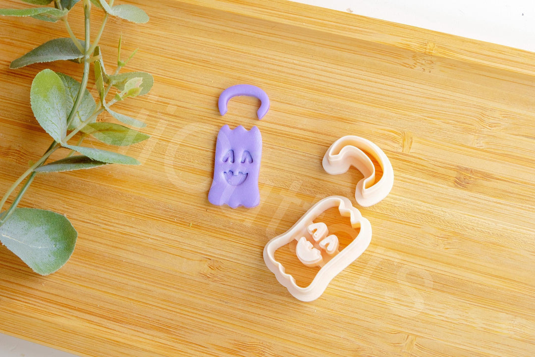 Halloween Ghost Polymer Clay Cutter Set: Mickey Inspired, 3D Printed