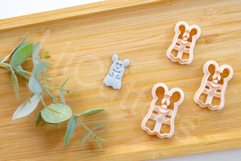 Halloween Mouse Ghost Clay Cutter: Polymer Clay Earring DIY