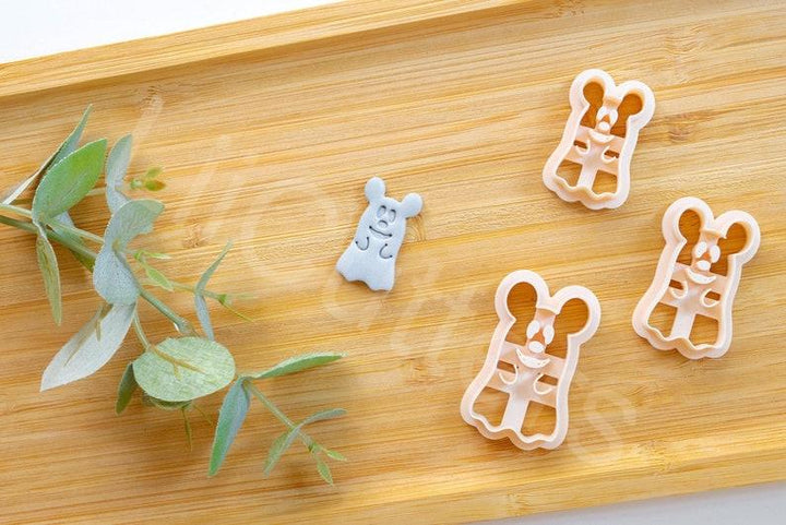 Halloween Mouse Ghost Clay Cutter: Polymer Clay Earring DIY