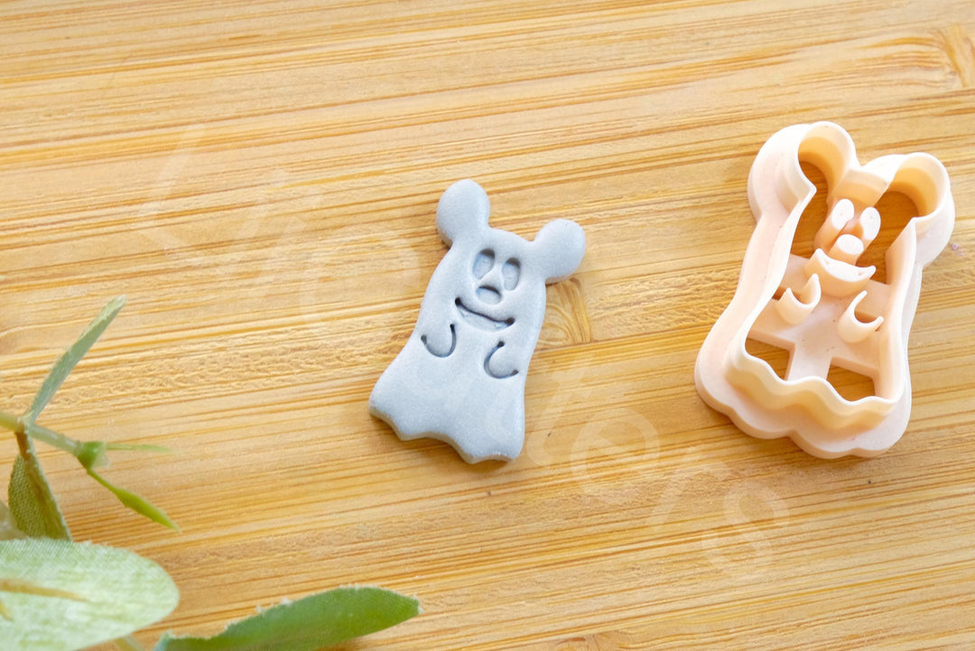 Halloween Mouse Ghost Clay Cutter: Polymer Clay Earring DIY