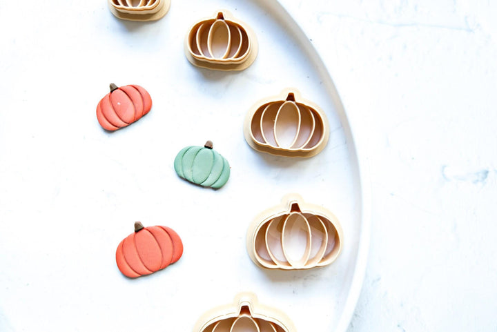 Halloween Pumpkin Clay Cutter Set – Polymer Clay Earring Cutters, Spooky Fall Pumpkin Shapes, DIY Jewelry & Craft Molds