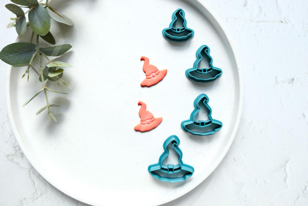 Witch Hat Clay Cutter Set: Halloween Spooky Earring Cutters