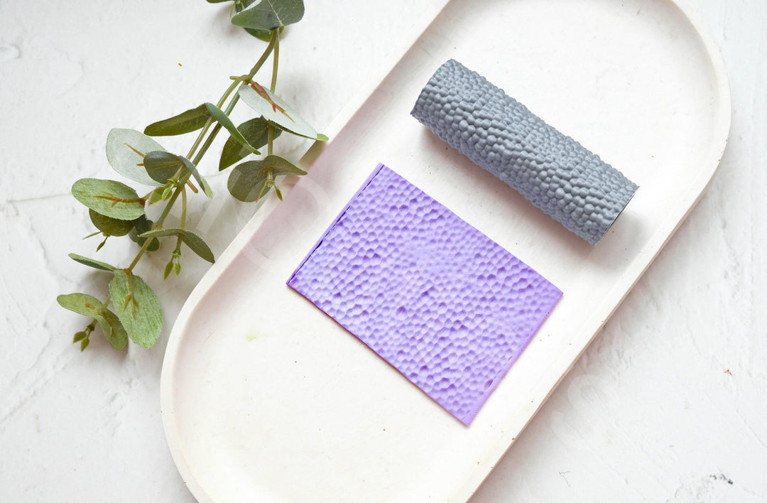 Hammered Texture Clay Roller: Polymer Clay Pattern Metal hammered pattern, Seamless Pattern