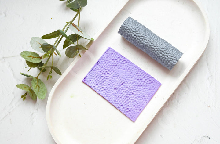 Hammered Texture Clay Roller: Polymer Clay Pattern Metal hammered pattern, Seamless Pattern