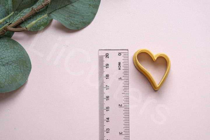 Abstract Heart Clay Cutter: Polymer Clay Earring Tool