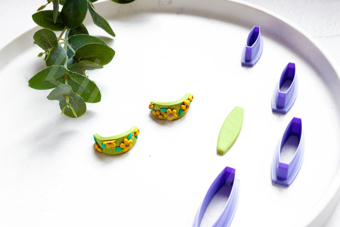 Huggie Hoop Polymer Clay Cutter: Geometric Earring Making Tool