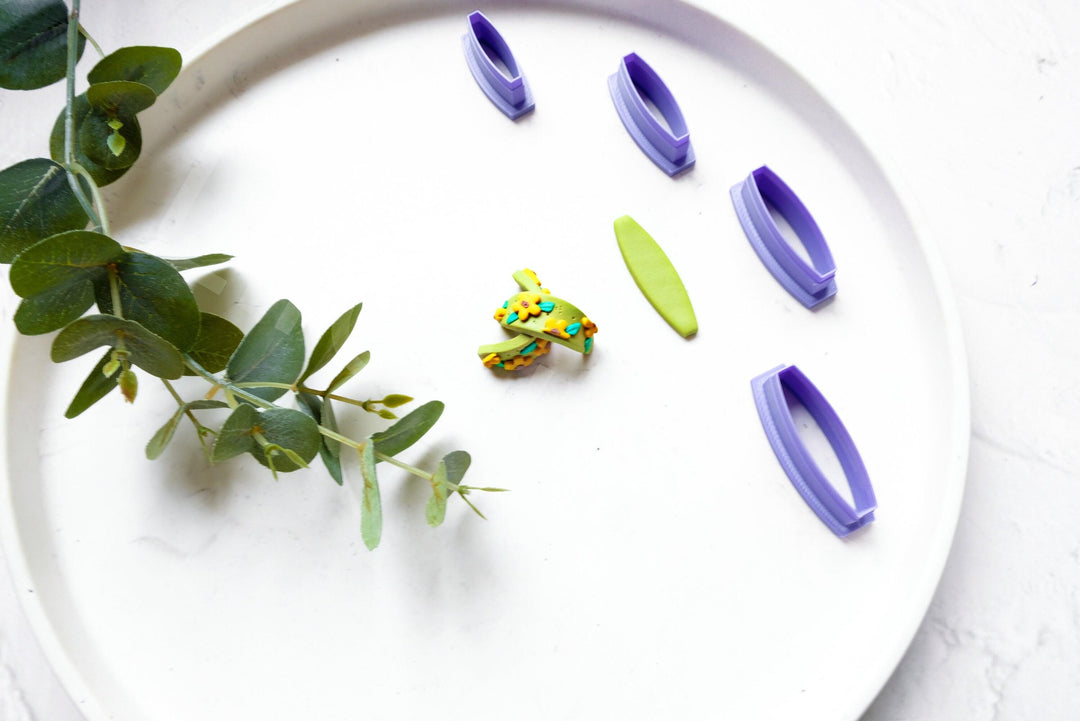 Huggie Hoop Polymer Clay Cutter: Geometric Earring Making Tool