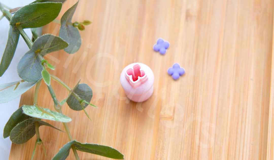 Hydrangea 3D Printed Polymer Clay Cutter Set | Flower Earring Shapes & Jewelry Making Tools