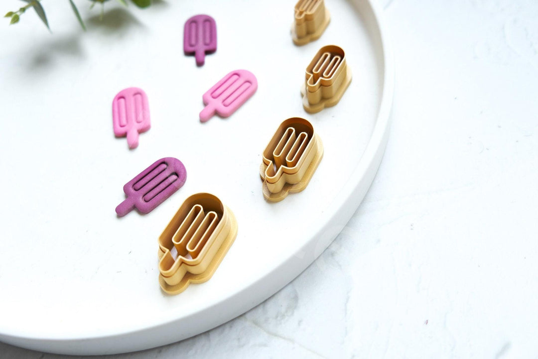 Ice Cream Clay Cutter Set: Summer Polymer Clay Cutters