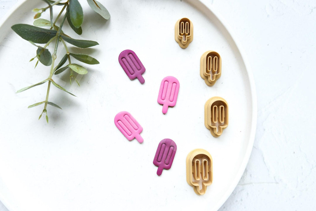Ice Cream Clay Cutter Set: Summer Polymer Clay Cutters