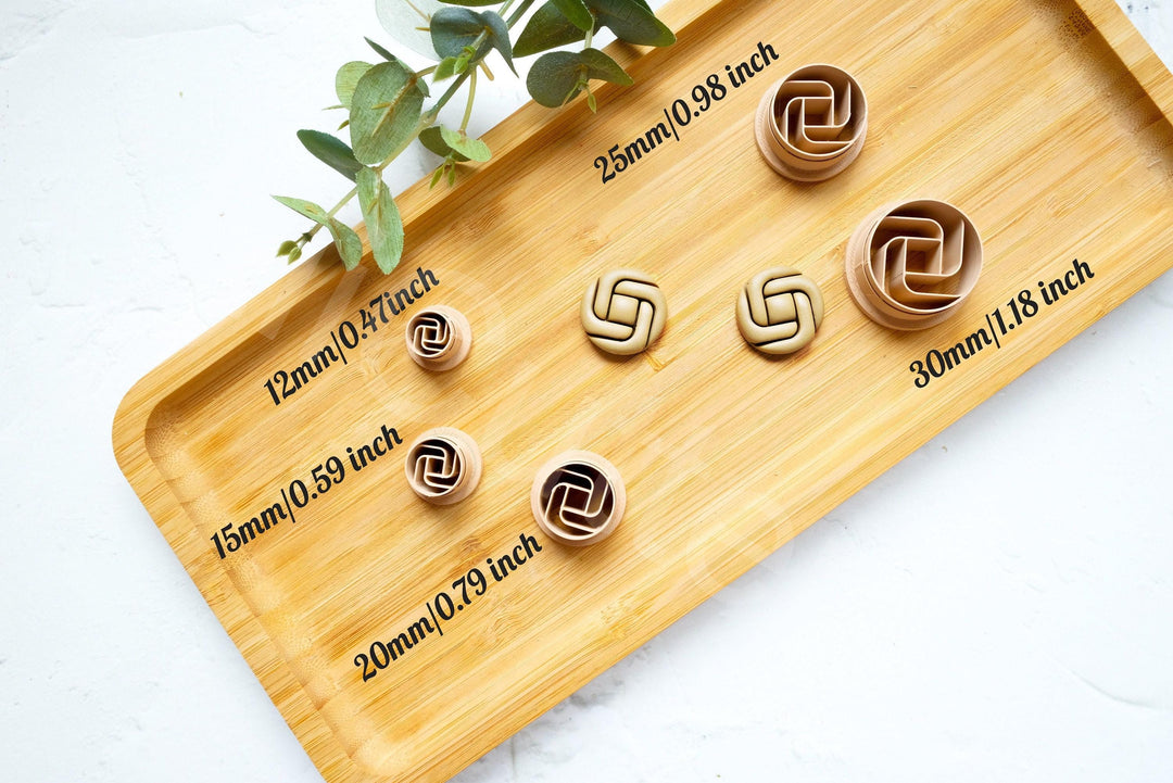 Knot Circle Polymer Clay Cutter: Geometric Earring Making Tool