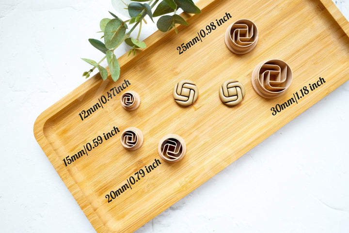 Knot Circle Polymer Clay Cutter: Geometric Earring Making Tool