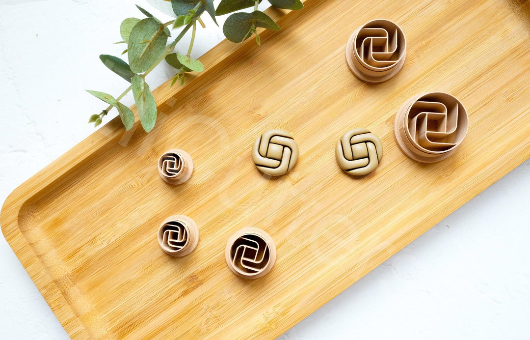 Knot Circle Polymer Clay Cutter: Geometric Earring Making Tool