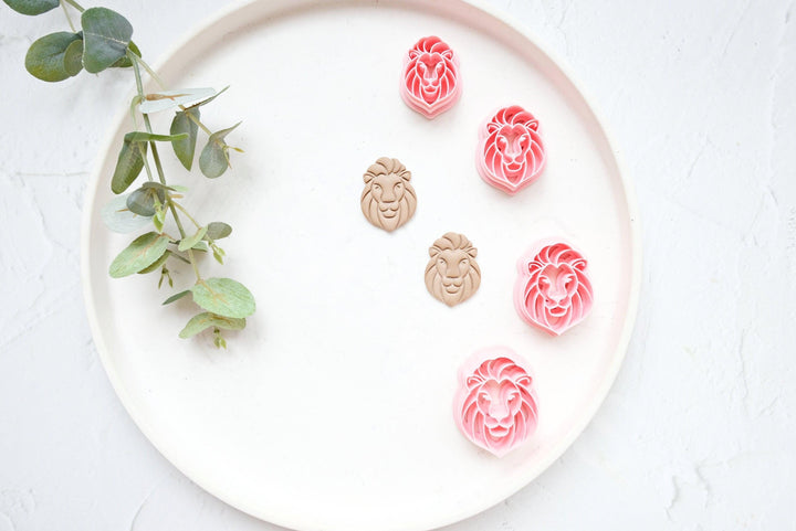 Lion Polymer Clay Cutter: Safari Animal Earring, Cookie Cutter