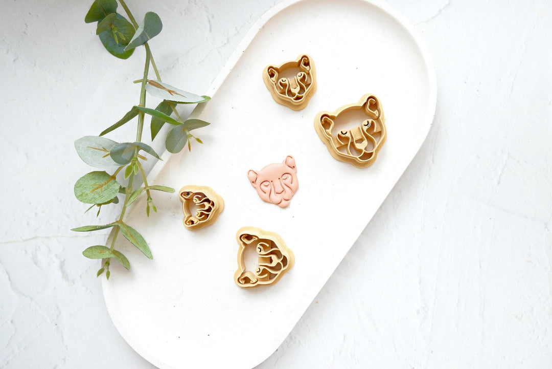 Lion Polymer Clay Cutter: Safari Animal Cookie Cutter