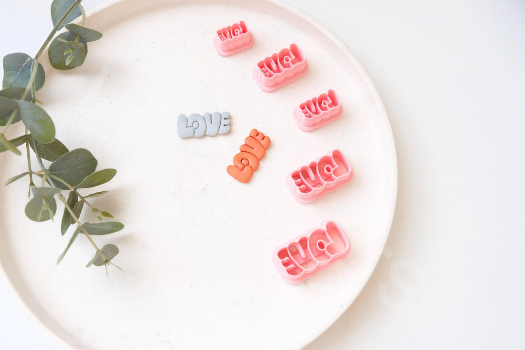 Love Polymer Clay Cutter: Valentine Earring Tool