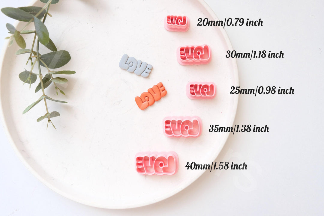 Love Polymer Clay Cutter: Valentine Earring Tool