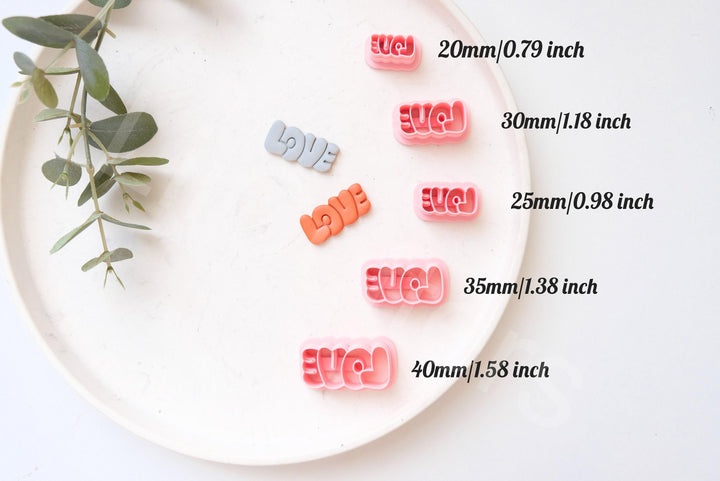 Love Polymer Clay Cutter: Valentine Earring Tool