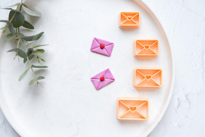 Love Envelope Clay Cutter: Valentine Polymer Clay Tool