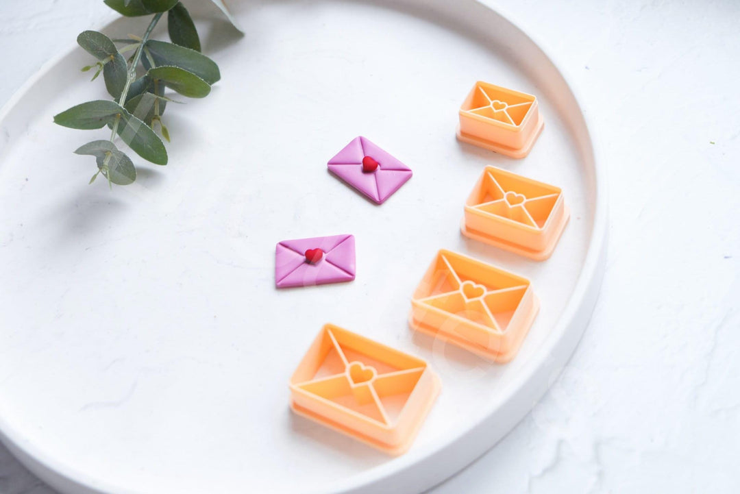 Love Envelope Clay Cutter: Valentine Polymer Clay Tool