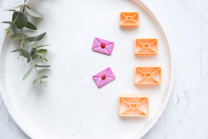 Love Envelope Clay Cutter: Valentine Polymer Clay Tool