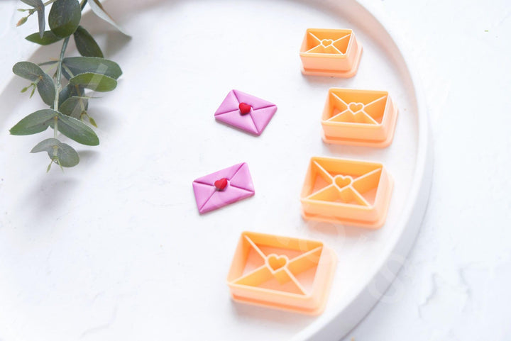 Love Envelope Clay Cutter: Valentine Polymer Clay Tool