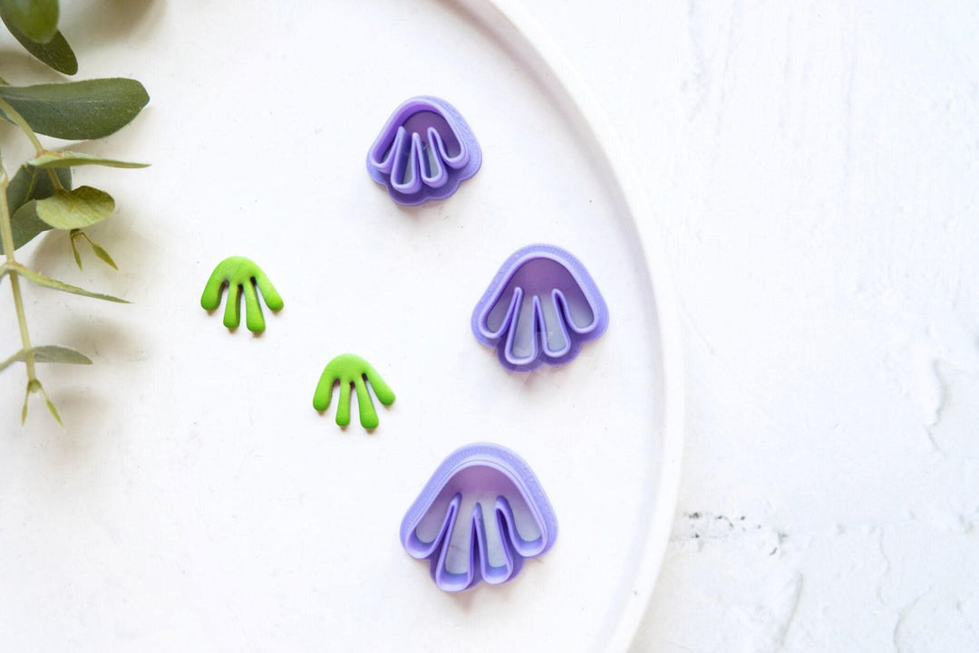 Plant Polymer Clay Cutter – Matisse Style Clay Cutter for Earrings, Botanical Jewelry Making Tool, 3D Printed Mini Clay Cutter