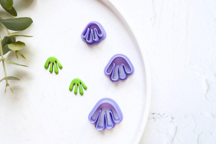 Plant Polymer Clay Cutter – Matisse Style Clay Cutter for Earrings, Botanical Jewelry Making Tool, 3D Printed Mini Clay Cutter