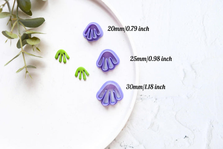 Plant Polymer Clay Cutter – Matisse Style Clay Cutter for Earrings, Botanical Jewelry Making Tool, 3D Printed Mini Clay Cutter