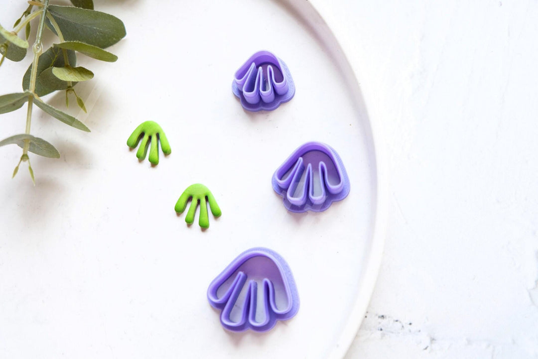 Plant Polymer Clay Cutter – Matisse Style Clay Cutter for Earrings, Botanical Jewelry Making Tool, 3D Printed Mini Clay Cutter
