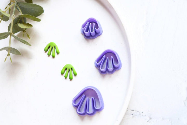 Plant Polymer Clay Cutter – Matisse Style Clay Cutter for Earrings, Botanical Jewelry Making Tool, 3D Printed Mini Clay Cutter