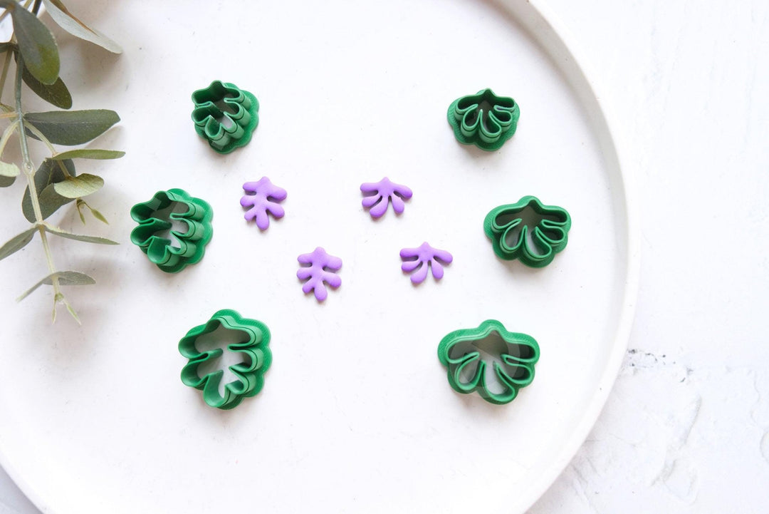 Matisse Succulent Polymer Clay Cutter: Botanical Print, Earring Tool