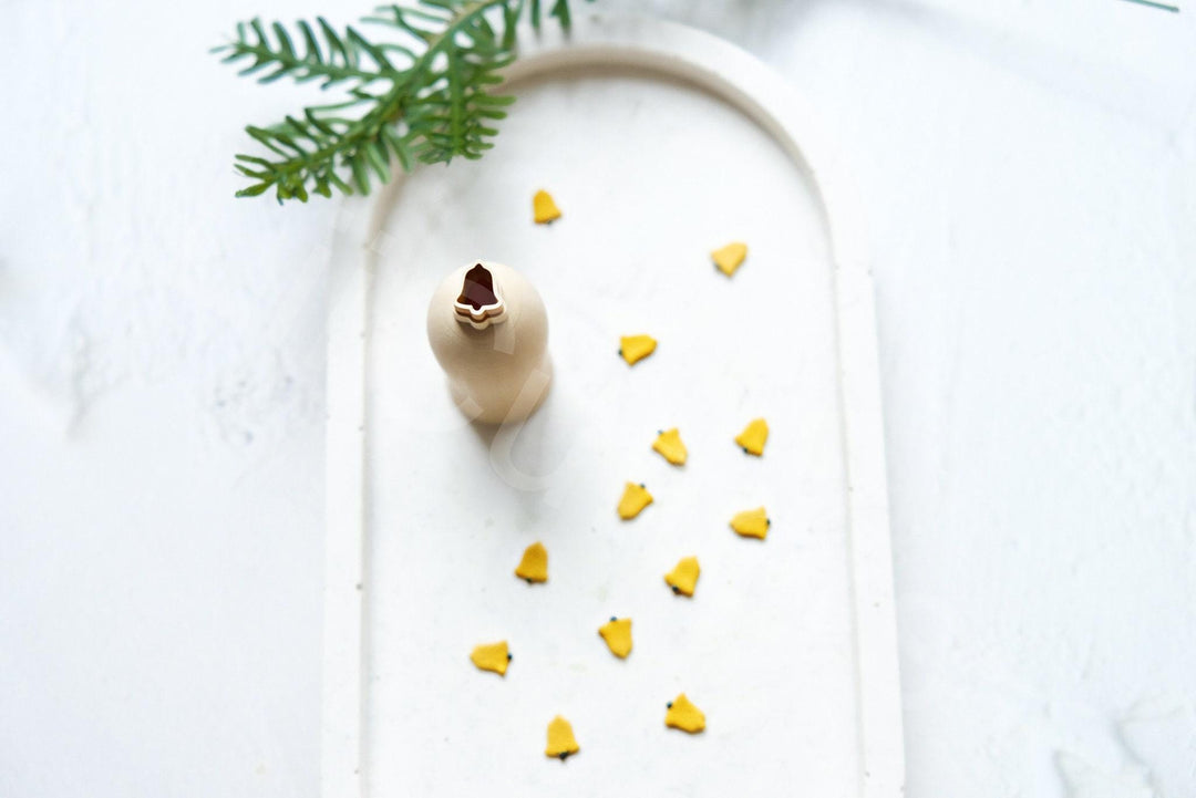 Micro Christmas Bell Clay Cutter: 8mm Polymer Clay Earring Tool
