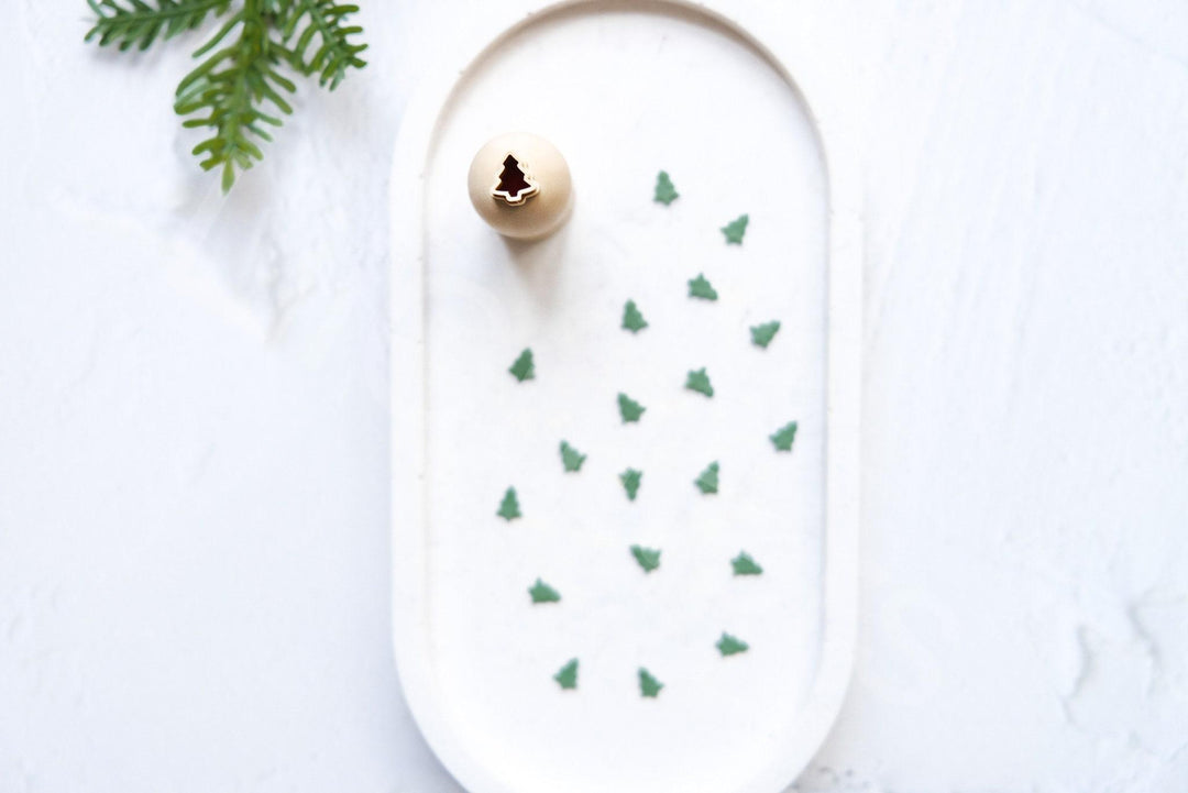 Micro Christmas Tree Polymer Clay Cutter | Mini Earring Making Tool | DIY Jewelry Supplies