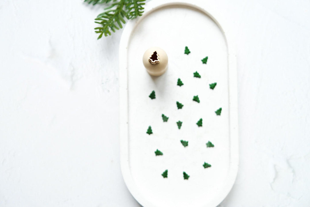 Micro Christmas Tree Polymer Clay Cutter | Mini Earring Making Tool | DIY Jewelry Supplies