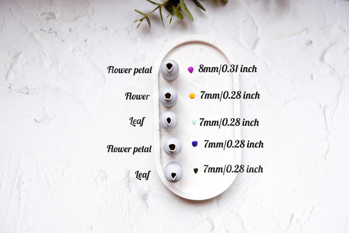Flower & Leaf Clay Micro Cutter Set: Earring Making Tools