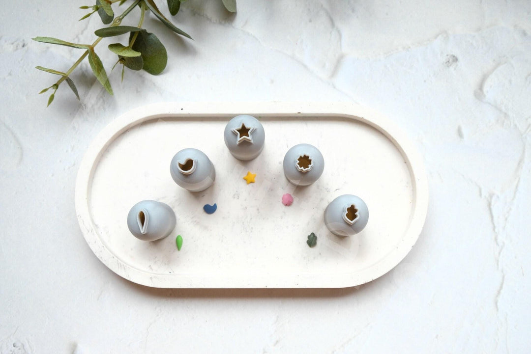Micro Polymer Clay Cutters (5pc): Mini Earring Making Tools