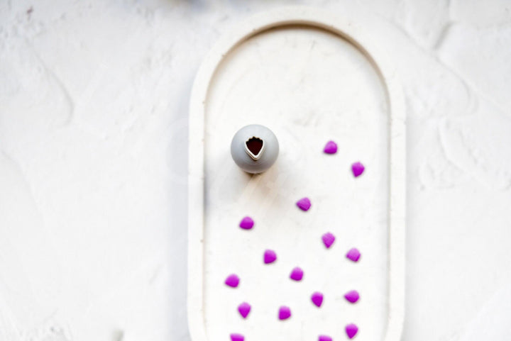 Micro Flower Petal Clay Cutter Set: 3D Printed Polymer Clay Tool