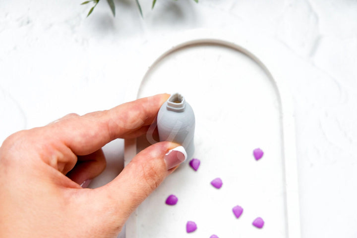 Micro Flower Petal Clay Cutter Set: 3D Printed Polymer Clay Tool