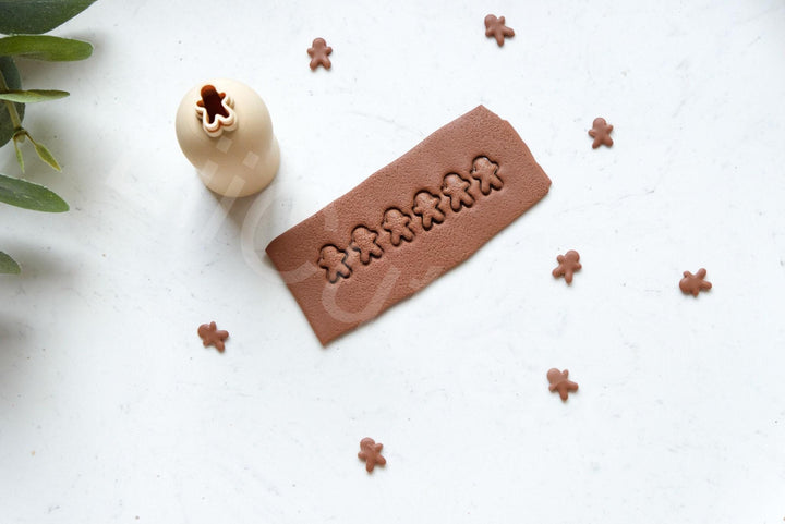 Micro Ginger Boy Polymer Clay Cutter: 8mm Mini Earring Tool