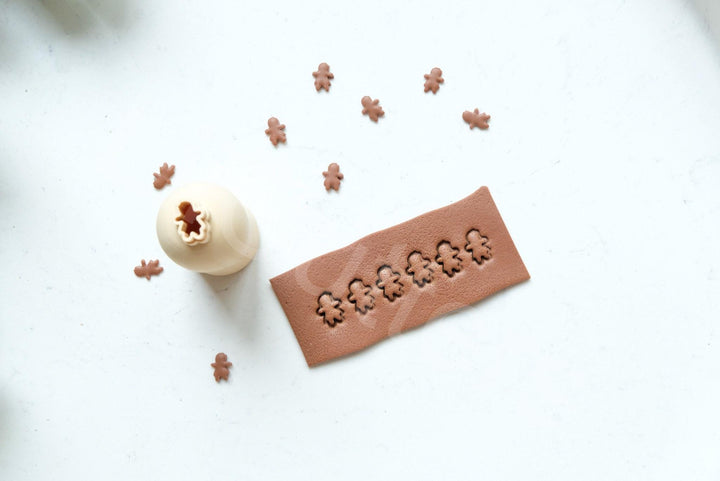 Micro Ginger Girl Clay Cutter: 8mm Mini Christmas Earring Tool