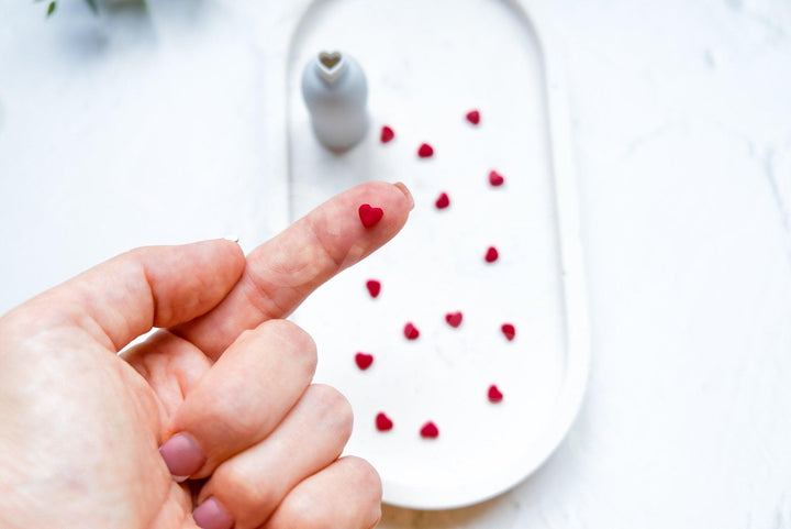 Micro Heart Clay Cutter Set: Polymer Clay Earring Tools